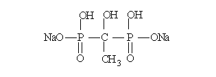 羥基乙叉二膦酸鈉(HEDP·Na)結構式